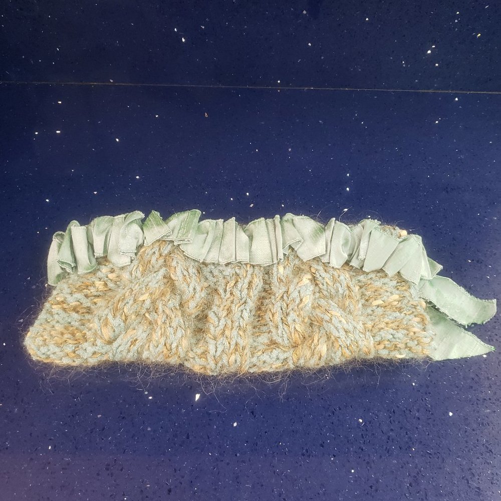 Hand knit evening bag